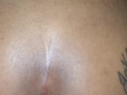 Thick Tattoed Ebony Slut Squirts All Over Daddy's Dick  5/16