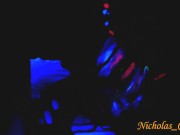 Real Couple Fucking Hard in Neon Doggy Style POV Cum Shot - Mister Cox Productions 5/16