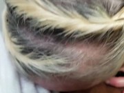 slutty blonde goes from BJ to doggy style fucked hard by bbc 2hot 7/16