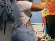 undressing after a long day at work *full vid in bio*