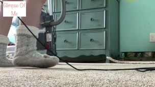 vacuuming with slipper socks - glimpseofme