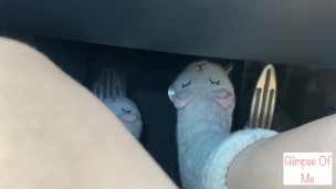 driving in slipper socks (muted) - glimpseofme