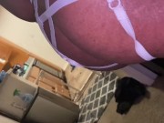 Cheating ebony shakes her bubble butt on white cock 8/16