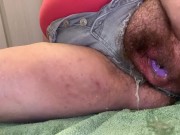 BBW Pushes Soda Can Toy From Her Loose Cunt & Pisses All Over!! 13/16