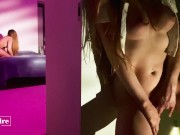 Hot girl peeping on fucking friends after party - Mia Fire