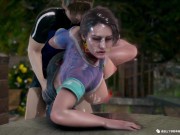 甜心选择2：与吉儿·范伦廷在雨中庭院激情做爱 11/16