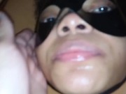 Submissive Stepdaughter in Deep Throat, Pissed and sniffing Cum (03/28/21) Part 2 16/16