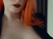 Redhead secretary knows what you want - VERTICAL - MollyRedWolf