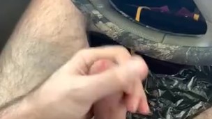 Jerking off at gas pump
