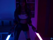 KDA Akali's pussy is riding on big cock EXTREME CLOSEUPS 1/16
