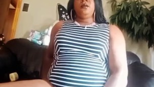 Trans Playin with her self