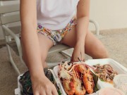 4K, Sex vlog, Thailand beach, outdoor sex & cum inside with beautiful big boobs girl 4/16