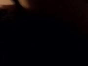 Juicy booty bounces on big long white cock and gets her face fucked 10/16