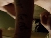 Juicy booty bounces on big long white cock and gets her face fucked 15/16