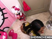 UHD Sheisnovember Attacked By Fatherinlaw, Her Giant Nipples and Areolas Fondled Before Cowgirl Sex After Her Spanking 4/16