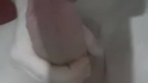 Cum dripping from big dick