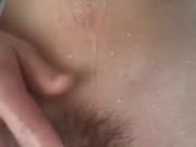 Water running down the big dick