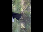 Making Nude Wife Cum Outdoors Strangers Close 1/16