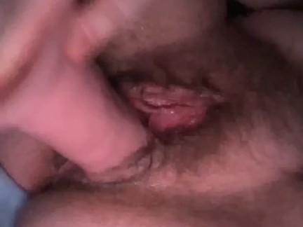 Virgin pussy rides PAINFULLY big dildo and squirts on Snapchat