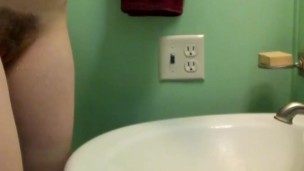 Quick piss in my bathroom sink
