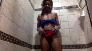Ginger MoistHer, Lay Down Comedy peak at her tall dark peaks, Nipples wet and dripping