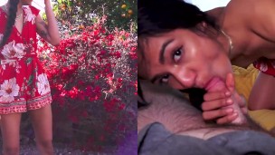Split Screen - Sneaky Girlfriend lures investor for hot dirty talk