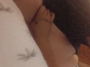 sucking on her tiddies in the kitchen while her friends in the living room 11/16