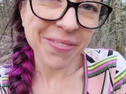 Nerdy Faery Rear View Standing Outdoor Piss 16/16