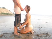 Real Couple Fucks Passionately on a Public Beach at the Pacific Ocean 16/16