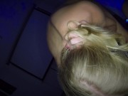 Dutch masked girl sucks cock while nipple pierced facial and cum swallow 11/16