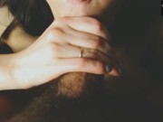 Член между сиськами, минет в рот с окончанием на сосок - моей любимой шлюшке это нравиться 12/16