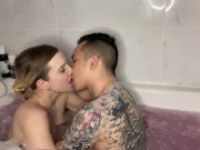 AMWF Bath Time Footjob and Sloppy Cock Sucking with Big Dick Chinese Stud Full Movie On Onlyfans 3/16