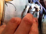 ジブリール美少女フィギュアにぶっかけ顔射【キモオタクの全裸オナニー】 - Screenshot 4 of 16 - Anime