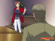 Hentai Pros - Redhead Milf Sucks 3 Guys & Gets Her Pussy Licked & Fucked To Repay Kagami's Money 10/16