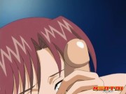 Hentai Pros - Redhead Milf Sucks 3 Guys & Gets Her Pussy Licked & Fucked To Repay Kagami's Money 13/16