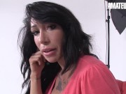 LasFolladoras - Suhaila Hard Big Tits Spanish MILF Hardcore Pussy Fuck With Lucky Stranger - AMATEUREURO 2/16