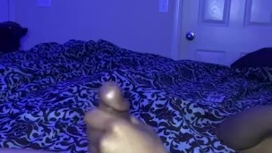 Stroking my long BBC until I explode