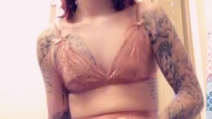 Sissy rides cock until she cums
