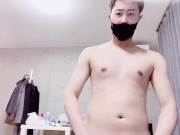 【個人撮影、素人男パンツ声】日本の大学生オナニーオナホでのパンツ兼、ヒップスイング射精⓾アジアンハンサム変態 - Screenshot 10 of 16 - Moaning