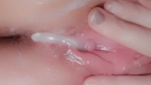 After fuck Creampie oozing outta tight pussy 