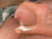 Super lubed up jerk off after watching pornhub makes me super cum