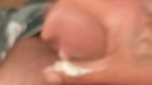 Super lubed up jerk off after watching pornhub makes me super cum