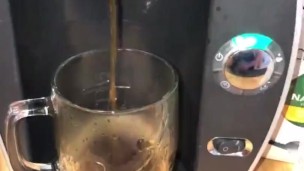 I needed some Cream for my Coffee so I milked my own cock into my cup drinking my own cum