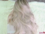 Sexy Blonde Sucking Dick in Pose 69 and Fucking in Torn Leggings - Cumshot 6/16