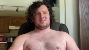Masturbation fat white cock with flex