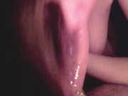 She doesn't stop the sloppy deepthroat even when cum starts dripping from her mouth 16/16