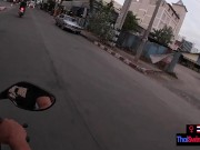 Asian teen girlfriend felt like giving her boyfriend a blowjob once they got home 3/16