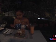 Asian teen girlfriend felt like giving her boyfriend a blowjob once they got home 8/16