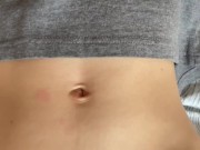 Belly button and medical gloves 1/16