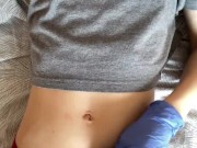 Belly button and medical gloves 6/16